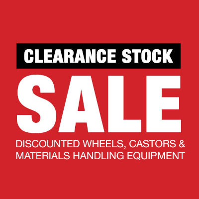 Obsolete sale stock: discounted wheels and castors