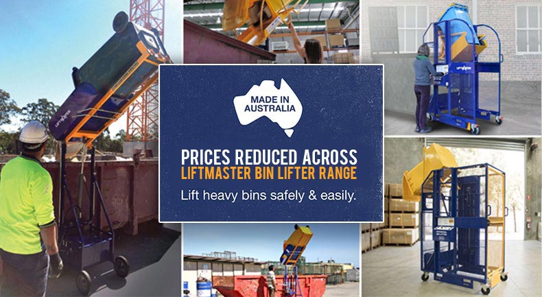 Bin lifters - wheelie bin tippers | Castors & Industrial