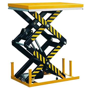 Double scissor lift tables