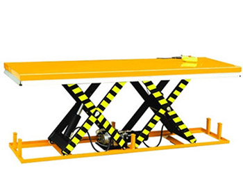 Extra wide scissor lift table/platform