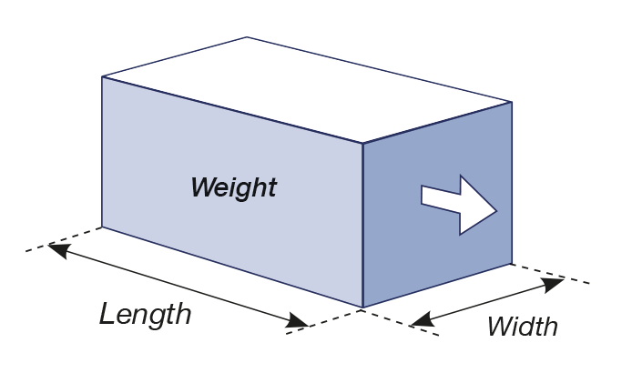 Conveyor item size