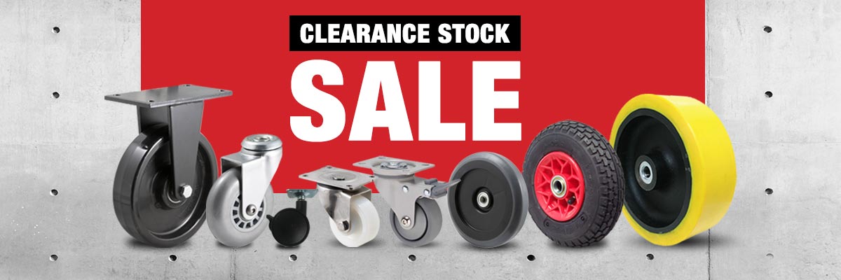 Clearance stock - wheels and castors