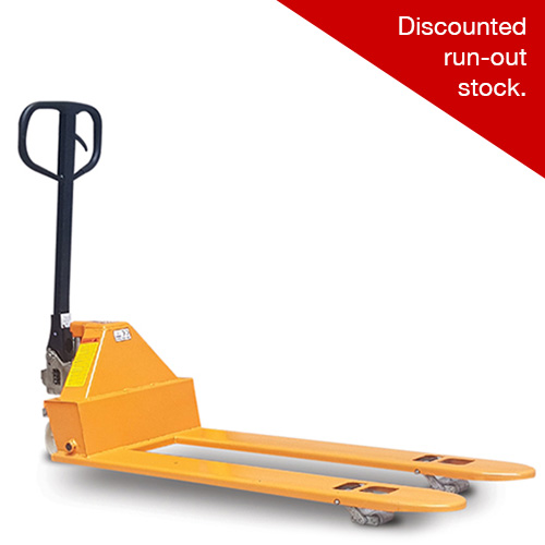 Low profile pallet trucks