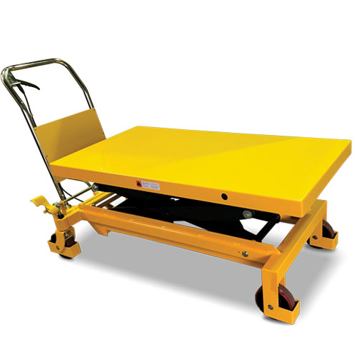 500kg capacity veterinary manual-assist scissor lift trolley (SLMV500)