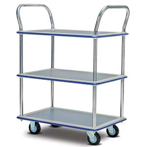 IT370B 3-tiered platform trolley