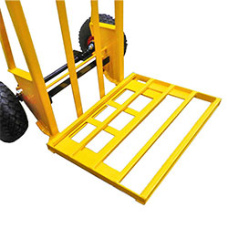 Hand truck extension plate