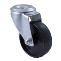 75mm black nylon wheel castor