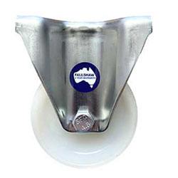 100mm white nylon wheel castor