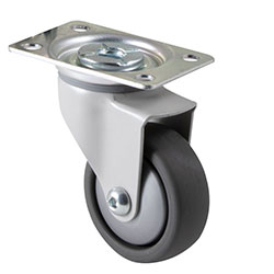 Arc decorative swivel plate castor