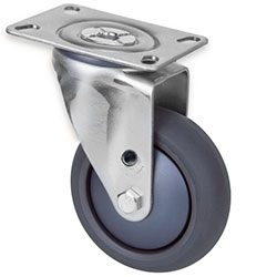 Polyurethane castors swivel plate castor