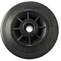 Black rubber wheels group