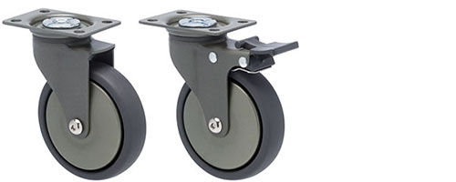 Zen decorative titanium castors